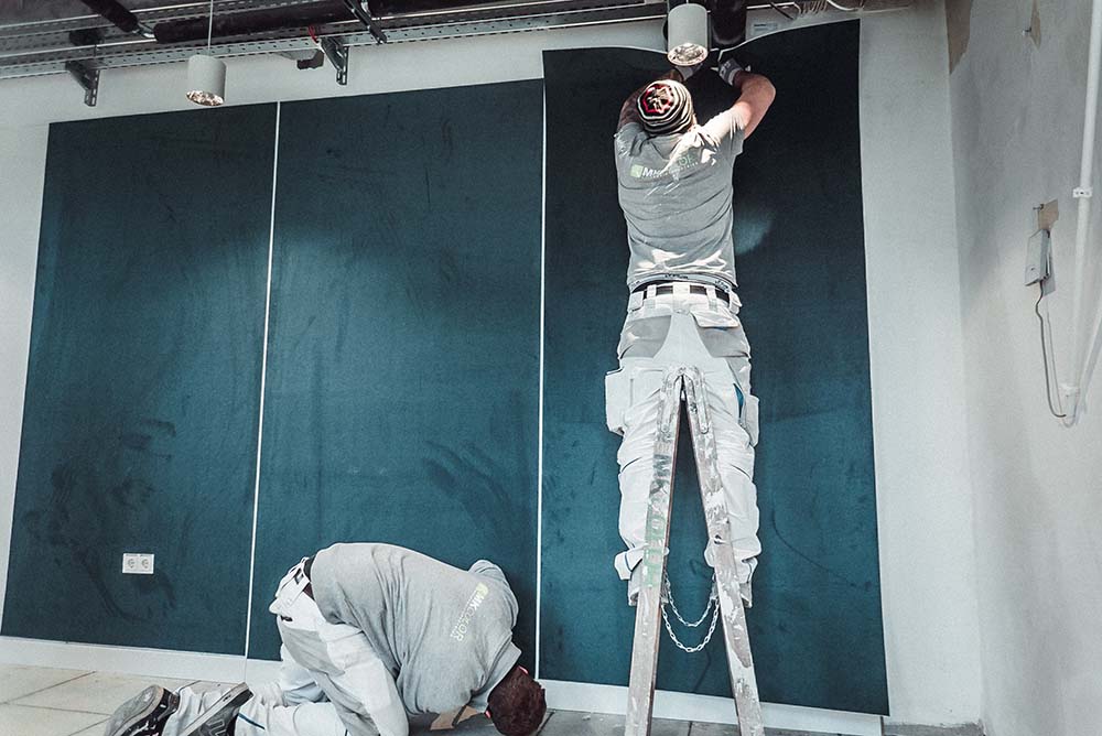 Teppicharbeiten Maler Wand